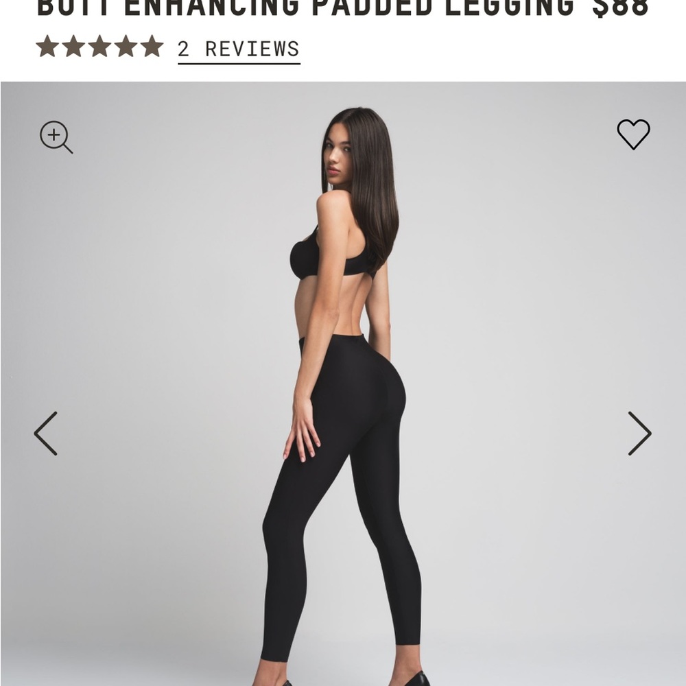 Black Butt Enhancing Padded Leggings